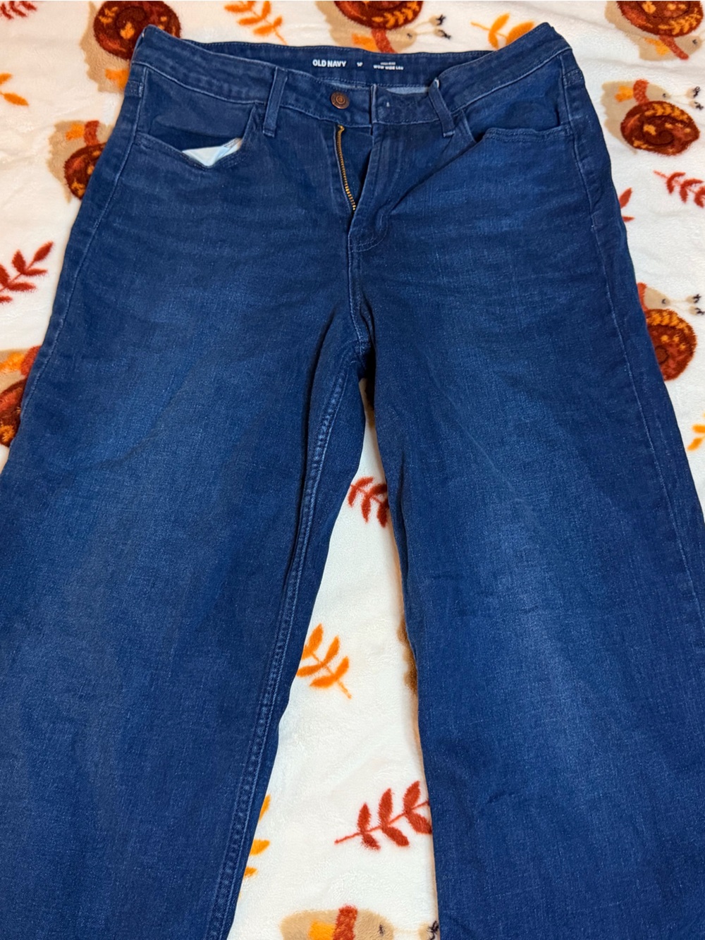 Old Navy Women's Dark Blue wide leg  Jeans